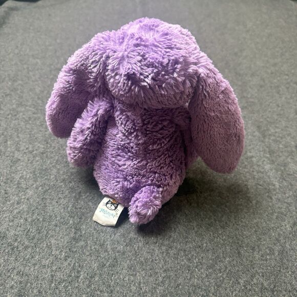 Jellycat Bashful Iris Bunny Rabbit 12” Plush Stuffed Animal Purple RARE RETIRED - Picture 4 of 8